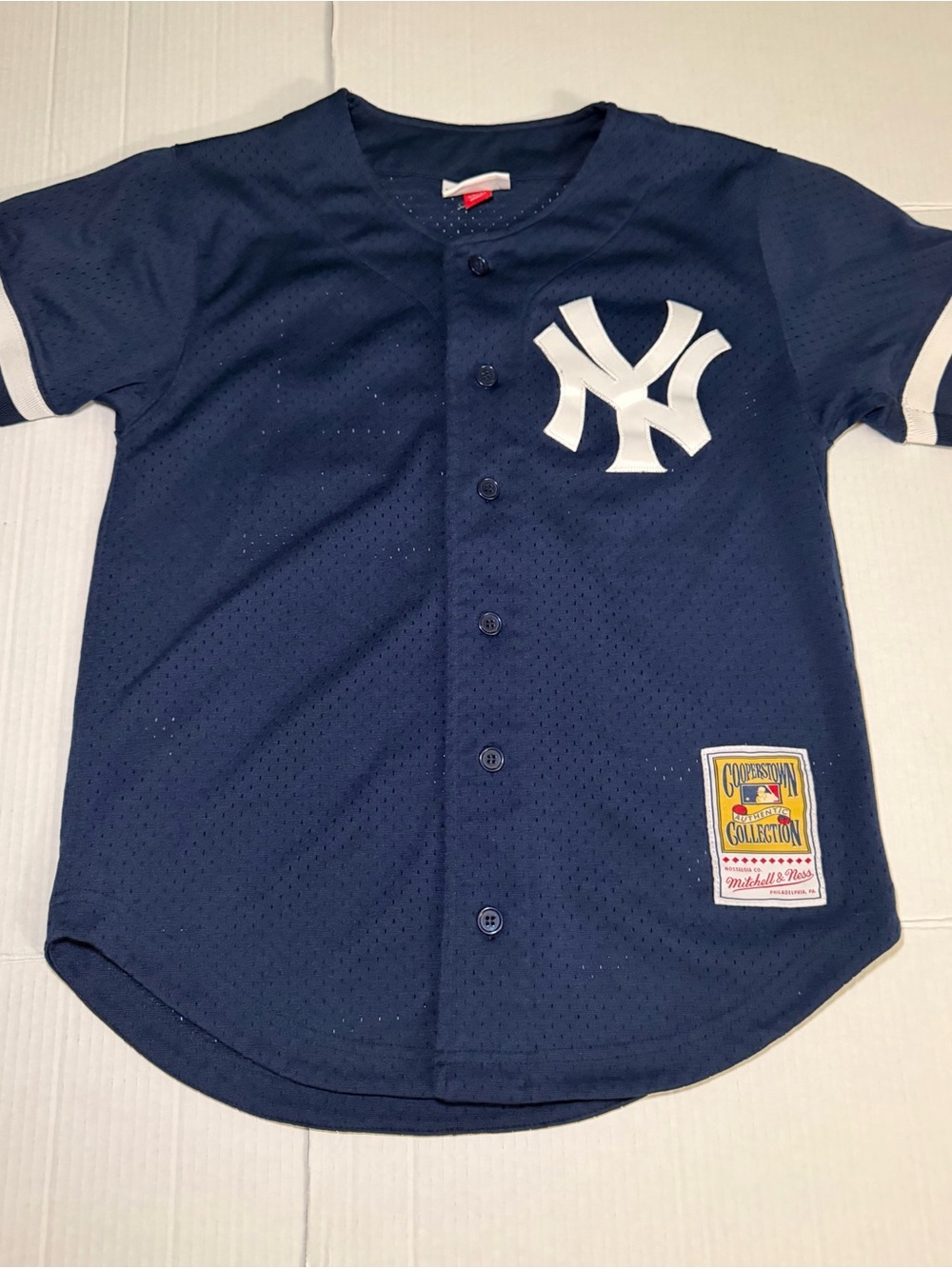 REGGIE JACKSON NEW YORK YANKEES Mitchell & Ness Throwback Mesh Jersey 36 S